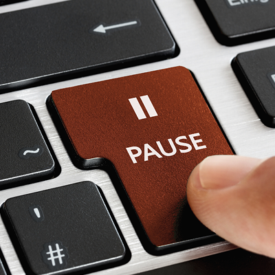 Pause button on computer